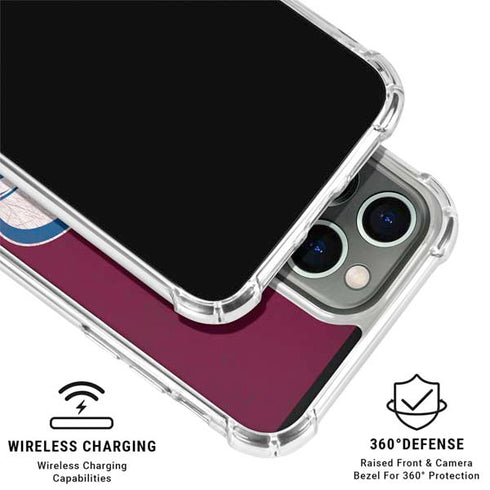 NHL Colorado Avalanche Distressed iPhone 16 Pro Clear Case